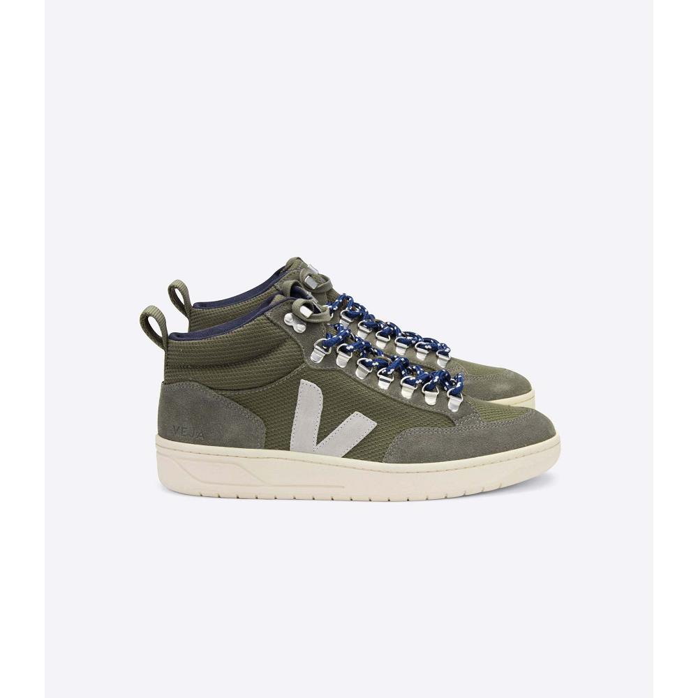 Veja RORAIMA B-MESH Women\'s High Tops Olive | NZ 357ZUT